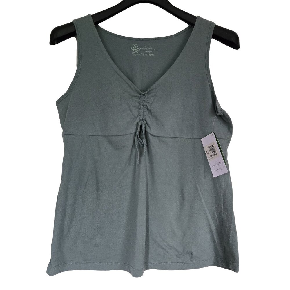 NWT AVENTURA  Green Organic Cotton Tank XL